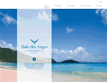 Tablet Screenshot of hotel-baie-des-anges.com